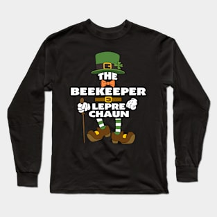 The Beekeeper Leprechaun St Patrick's Day Celebration Matching Outfits Group Attire Long Sleeve T-Shirt
